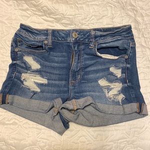 American Eagle ripped jean shorts 12